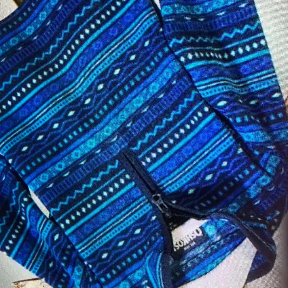 Cute toddler retro tribal abstract floral blouse